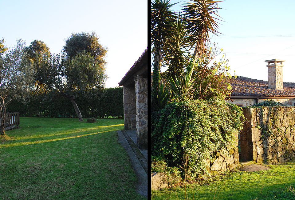 Rear garden gate and short path to the separate pool area